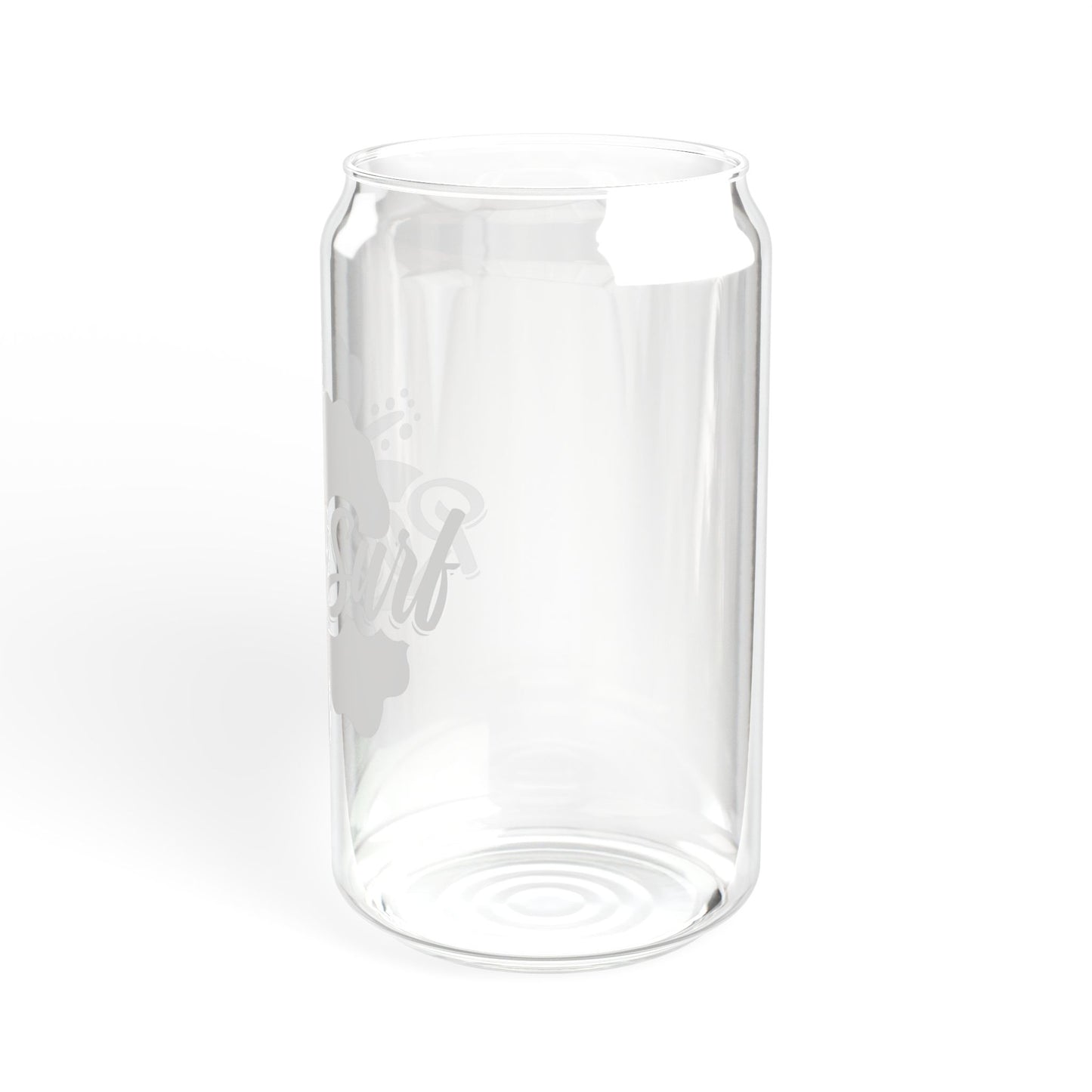 Hibiscus Sipper Glass 16oz – Eco Bamboo Lid & Straw