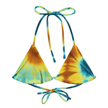 Cargar imagen en el visor de la galería, Tie-Dye string bikini top
