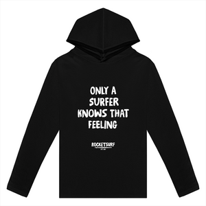 Only A Surfer Knows Lightweight Long Sleeve Hooded Tee