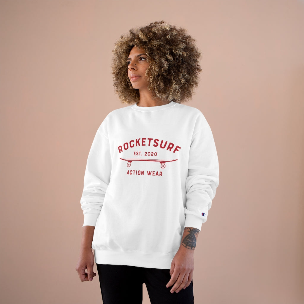 Champion Sweatshirt - RocketSurf Skate Club Red Lettering