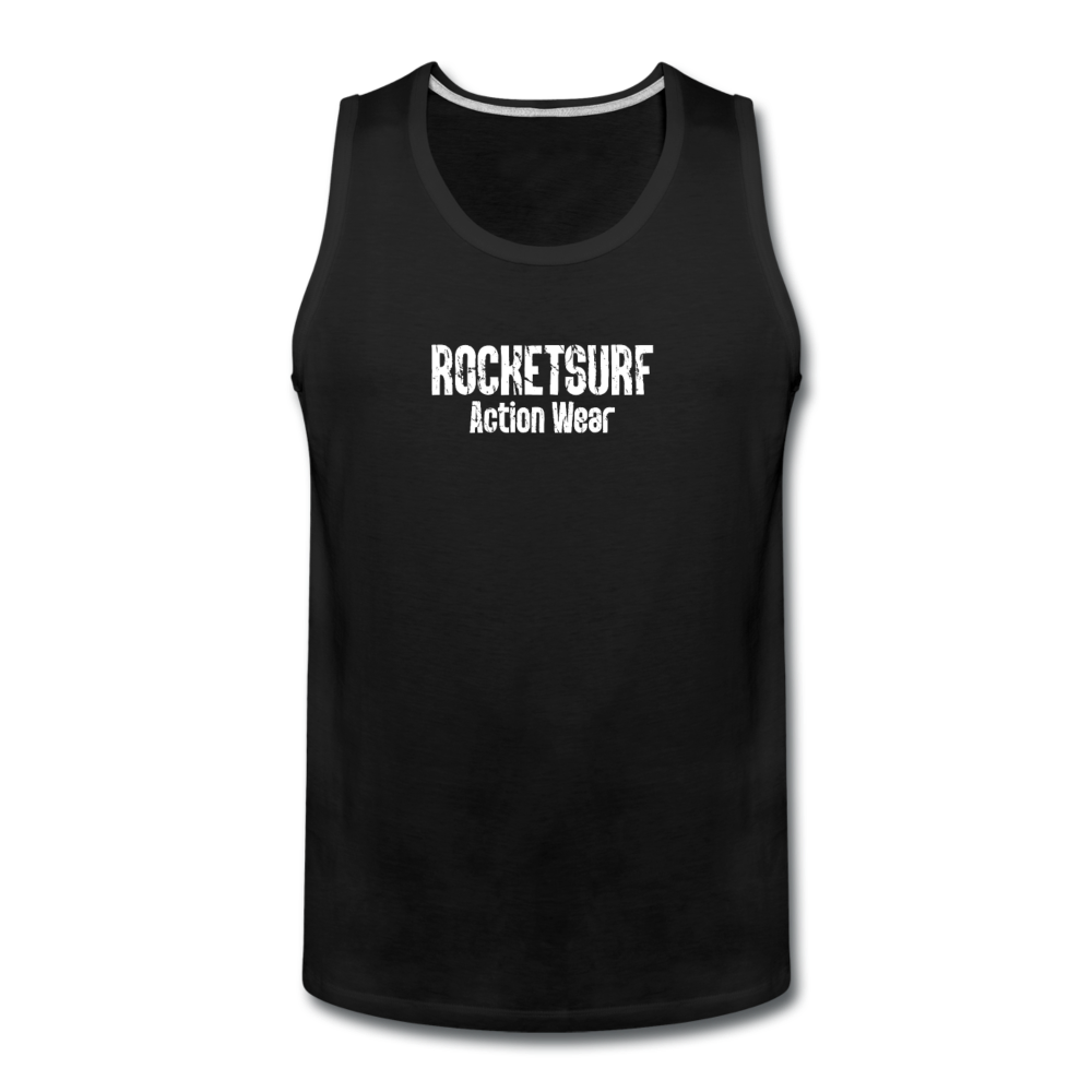 Men’s Premium Tank - Cracked Logo - black