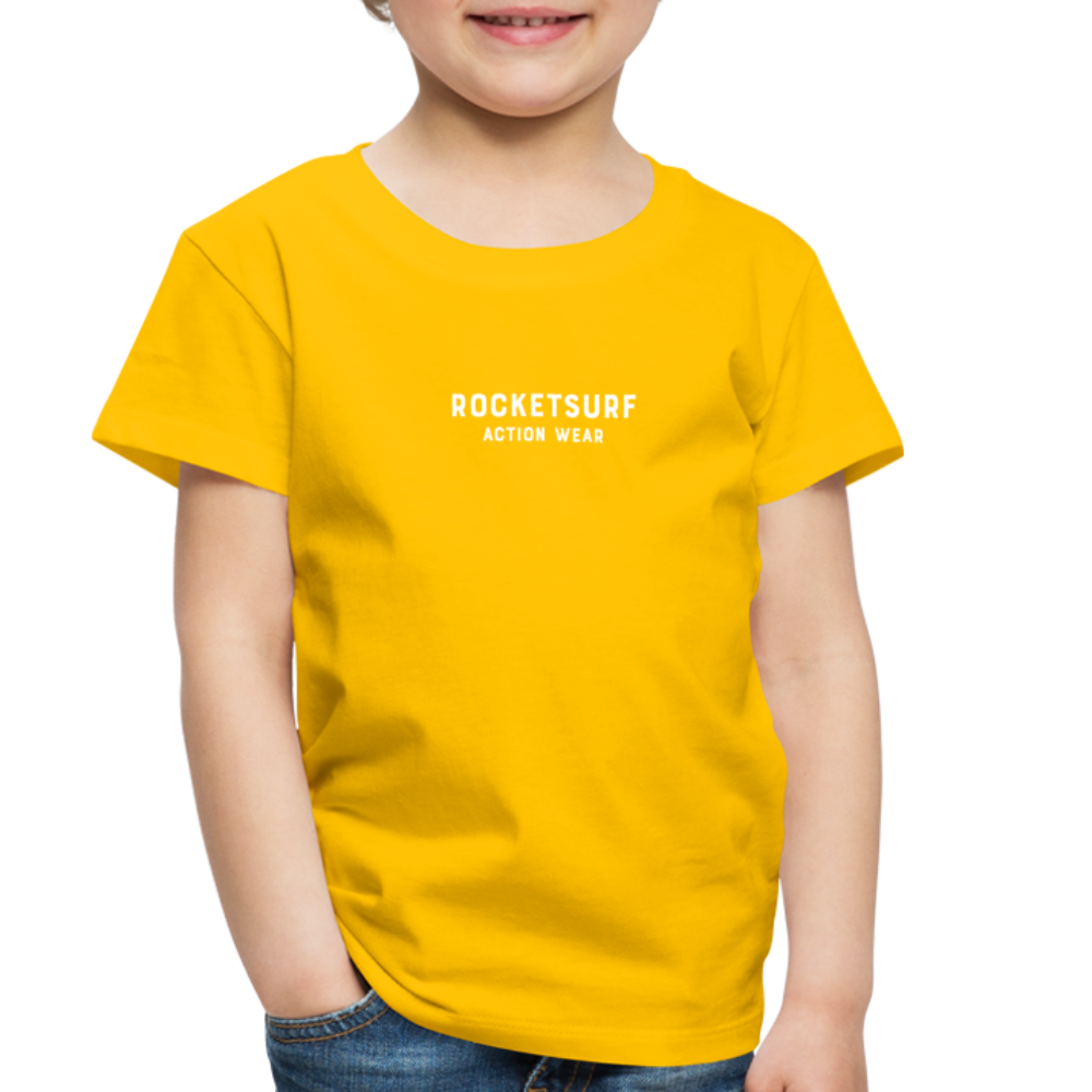Toddler Premium T-Shirt - RocketSurf Logo - sun yellow