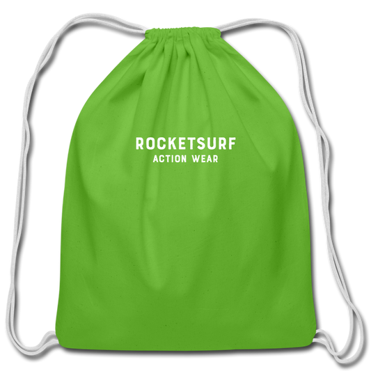 Cotton Drawstring Bag - RocketSurf Logo - clover