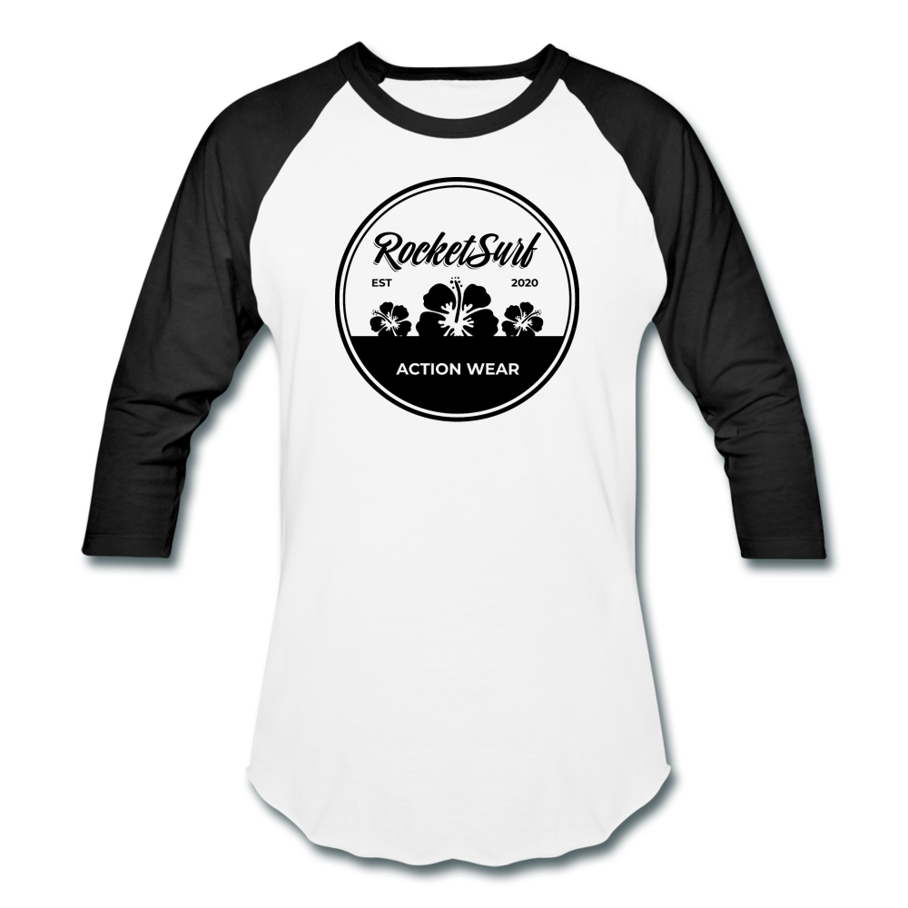 Baseball T-Shirt - Circle Logo - white/black