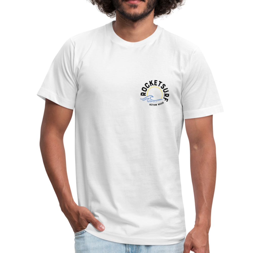 Unisex 2-Sided Design T-Shirt - Life's A Beach - white