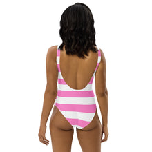 Charger l&#39;image dans la galerie, Pink Striped One-Piece Swimsuit