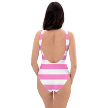 Charger l&#39;image dans la galerie, Pink Striped One-Piece Swimsuit