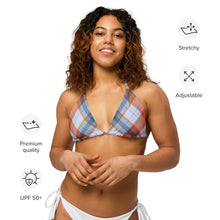 Charger l&#39;image dans la galerie, Tartan string bikini top