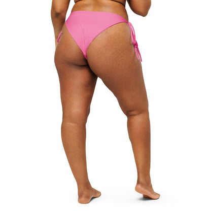 Pink string bikini bottom