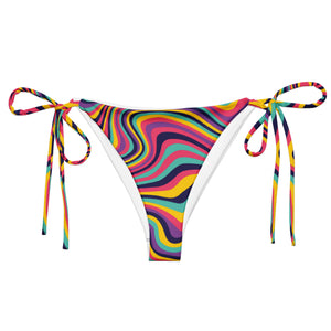 Retro Psychedelic string bikini bottom