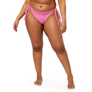 Pink string bikini bottom