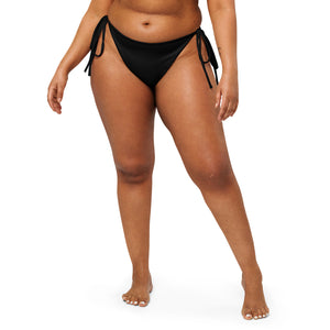 Ebony string bikini bottom