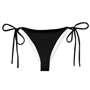 Ebony string bikini bottom