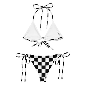 Checkerboard string bikini