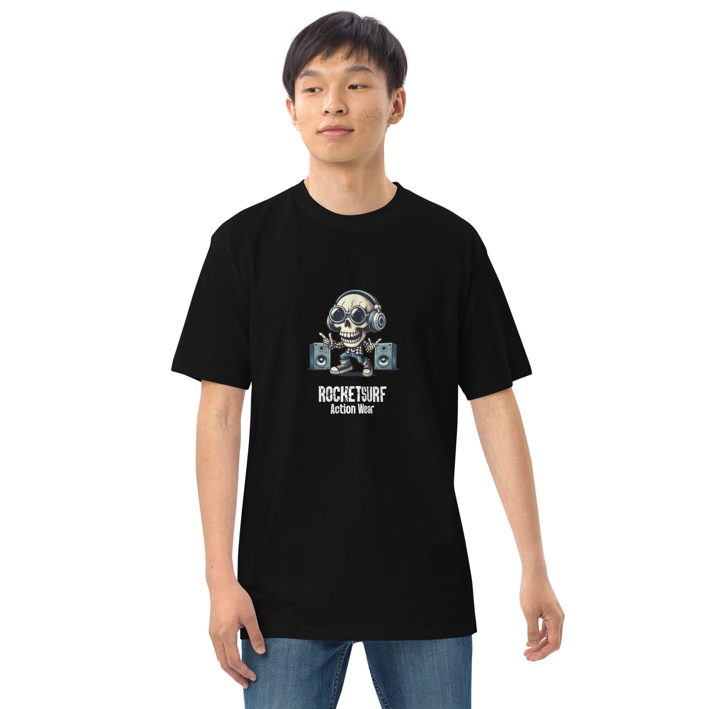Skeletunes RocketSurf Men’s premium heavyweight tee
