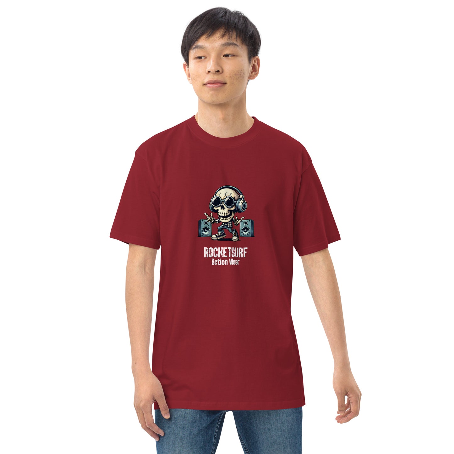 Skeletunes RocketSurf Men’s premium heavyweight tee
