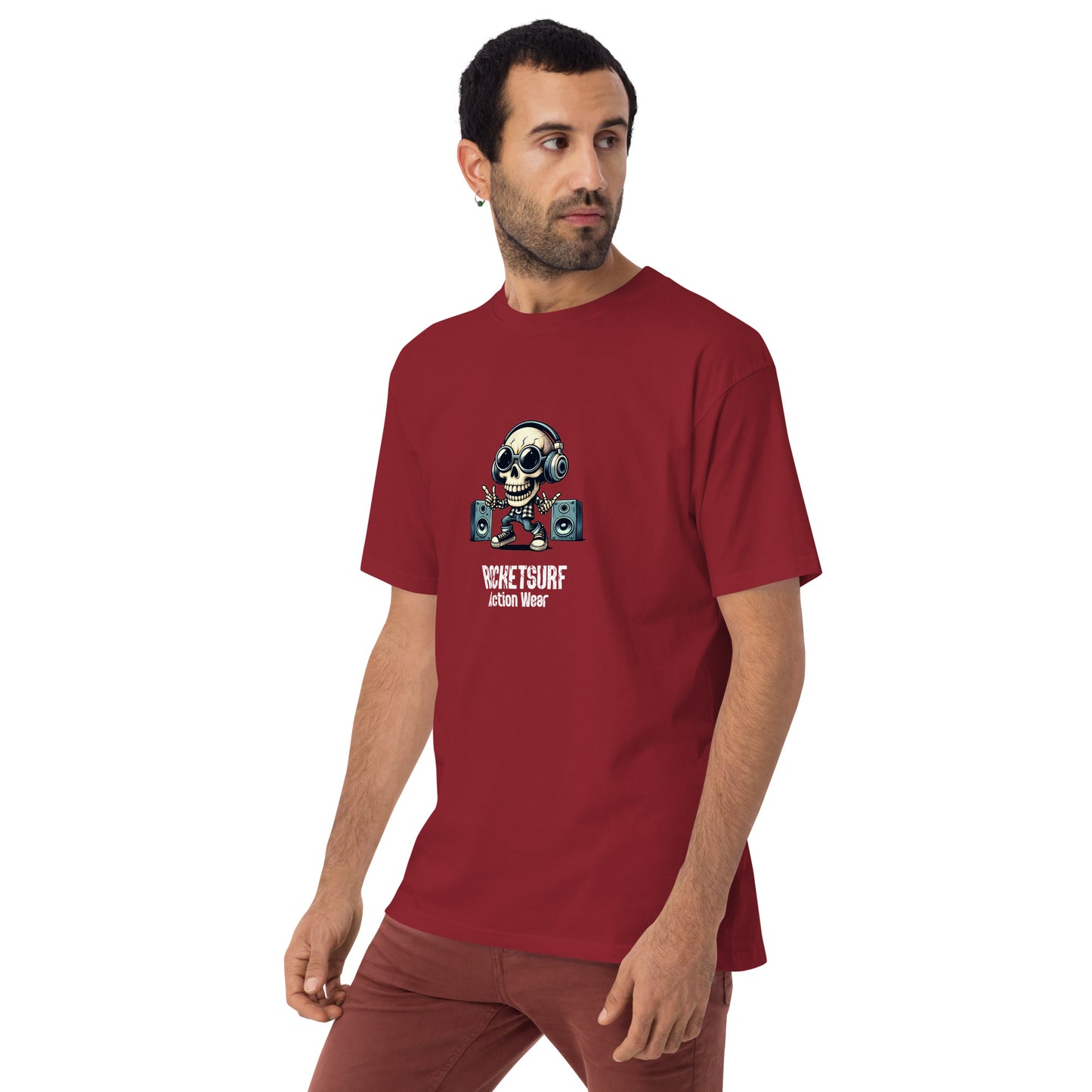 Skeletunes RocketSurf Men’s premium heavyweight tee