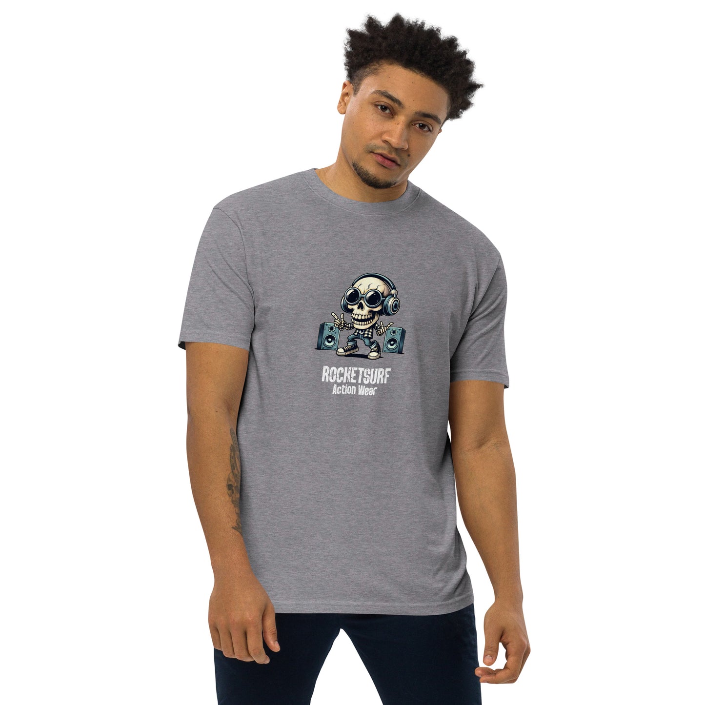 Skeletunes RocketSurf Men’s premium heavyweight tee