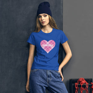 Tartan Heart Women's short sleeve t-shirt