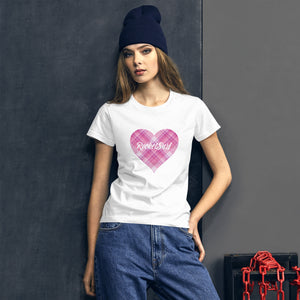 Tartan Heart Women's short sleeve t-shirt