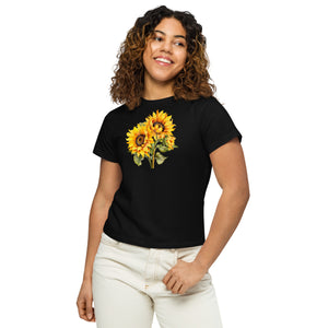 Sunflowers Women’s high-waisted t-shirt