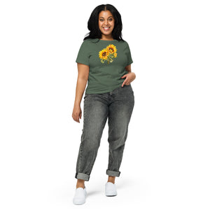 Sunflowers Women’s high-waisted t-shirt