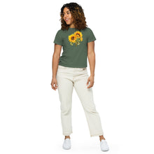 Load image into Gallery viewer, Sunflowers Women’s high-waisted t-shirt