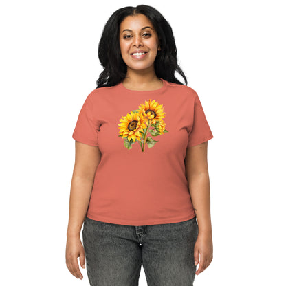 Sunflowers Women’s high-waisted t-shirt