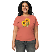 Load image into Gallery viewer, Sunflowers Women’s high-waisted t-shirt