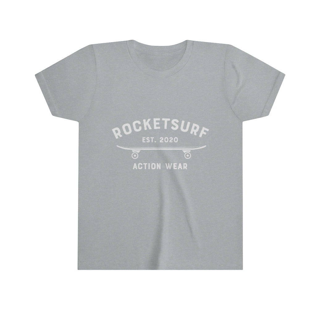 Youth Short Sleeve Tee - RocketSurf Skate Club White Lettering