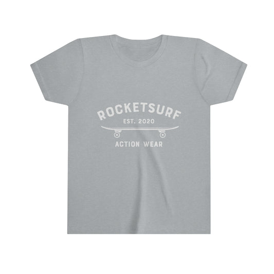 Youth Short Sleeve Tee - RocketSurf Skate Club White Lettering