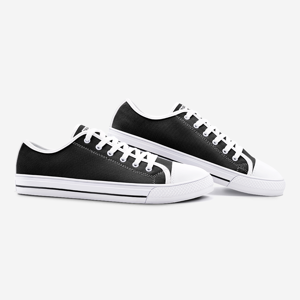 Unisex Low Top Canvas Shoes - Shadow