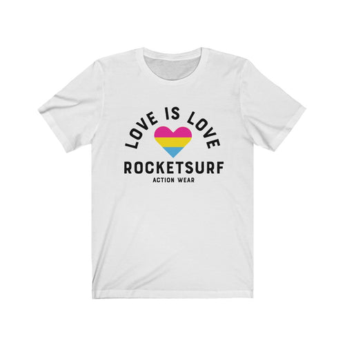 Love is Love Pan Pride Unisex Short Sleeve Tee