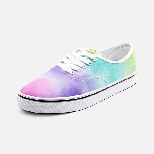 Unisex Canvas Low Cut Loafer Sneakers - Watercolor