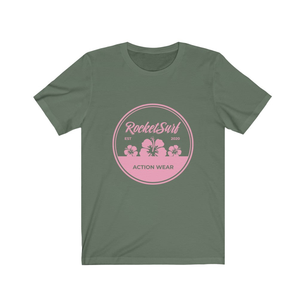 Unisex Jersey Short Sleeve Tee - Pink Flowers