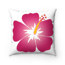 Load image into Gallery viewer, Spun Polyester Square Pillow Red Flower