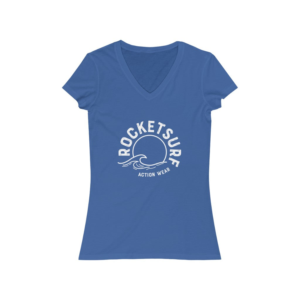 RocketSurf Women's Short Sleeve V-Neck Tee