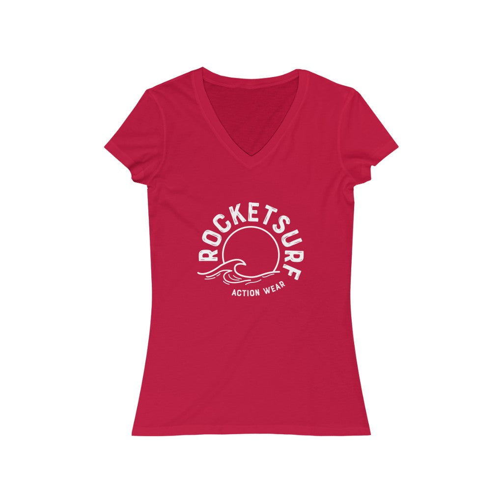 RocketSurf Women's Short Sleeve V-Neck Tee