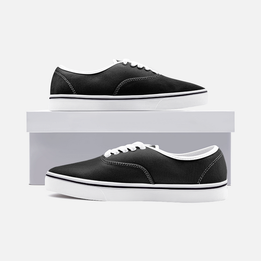 Unisex Canvas Shoes Low Cut Loafer Sneakers - Shadow