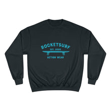 Cargar imagen en el visor de la galería, Champion Sweatshirt - RocketSurf Skate Club Light Blue Lettering