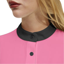 Carica l&#39;immagine nel visualizzatore di Gallery, Long Sleeve Button Up Casual Shirt Top - Pink