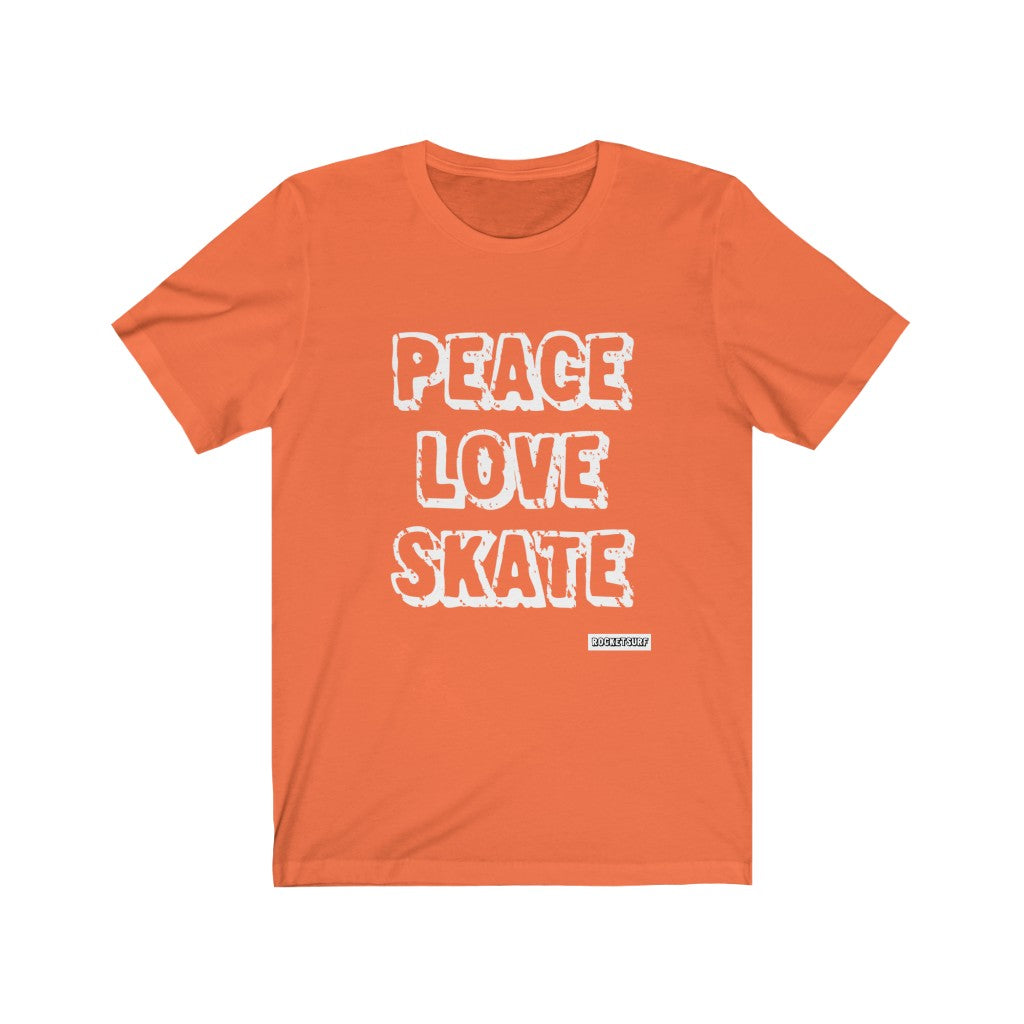 Peace Love Skate Unisex Short Sleeve Tee