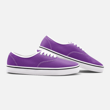 Cargar imagen en el visor de la galería, Unisex Canvas Low Cut Loafer Sneakers - Grape
