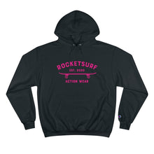 Cargar imagen en el visor de la galería, Champion Hoodie - RocketSurf Skate Club Magenta Lettering