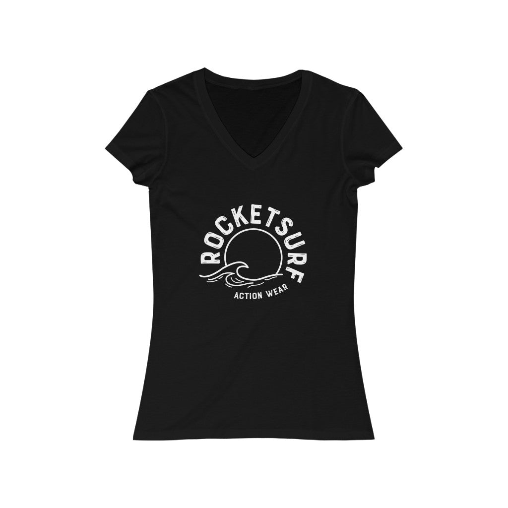 RocketSurf Women's Short Sleeve V-Neck Tee