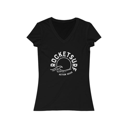 RocketSurf Women's Short Sleeve V-Neck Tee