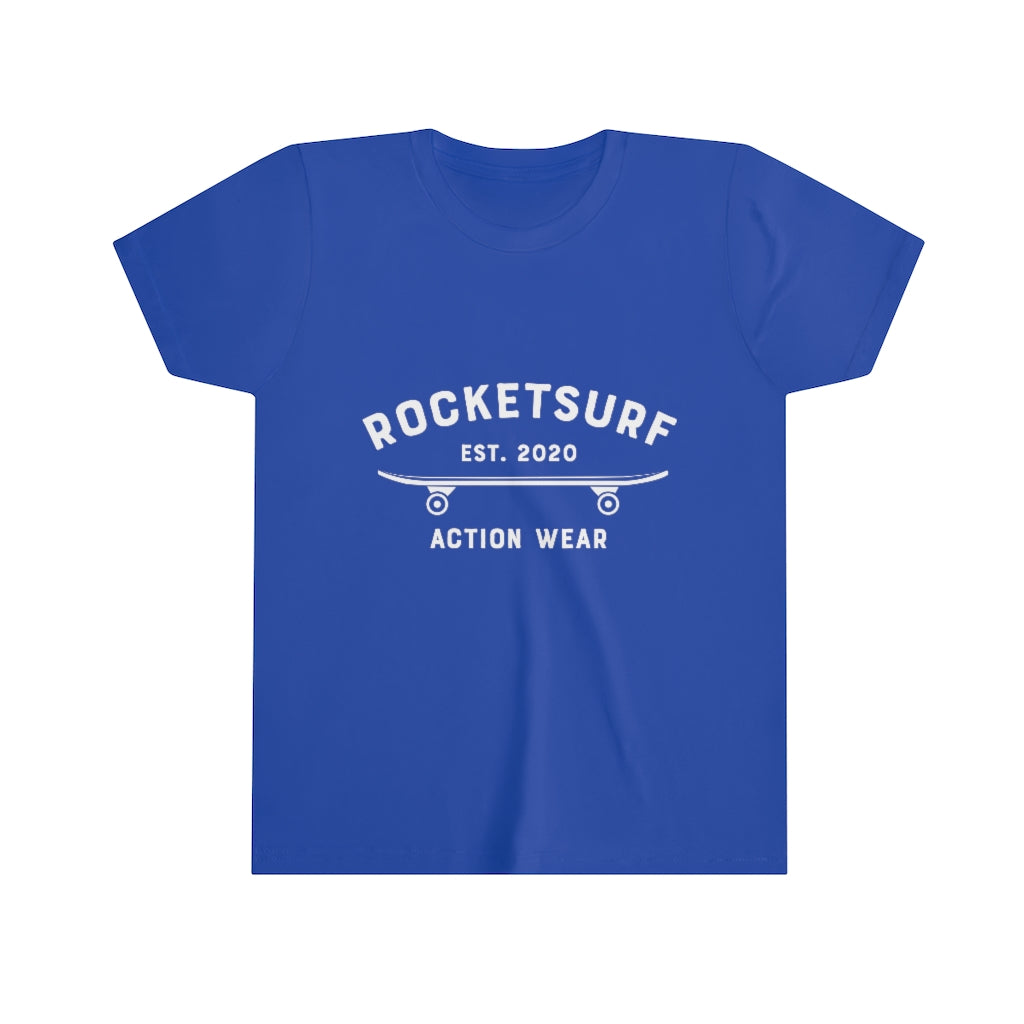Youth Short Sleeve Tee - RocketSurf Skate Club White Lettering