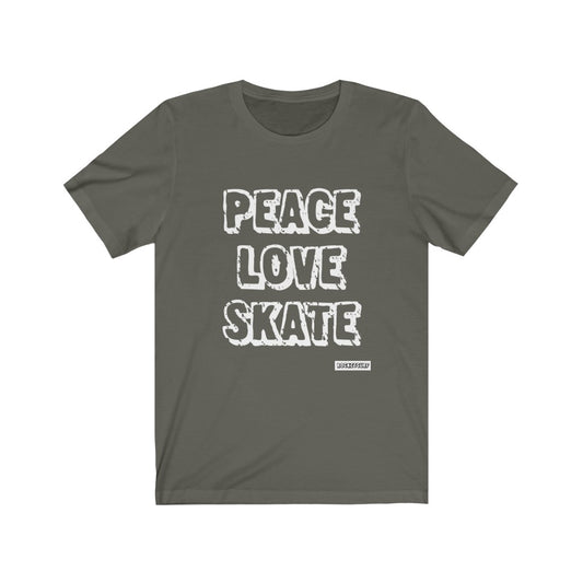 Peace Love Skate Unisex Short Sleeve Tee