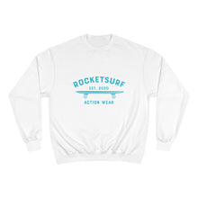 Cargar imagen en el visor de la galería, Champion Sweatshirt - RocketSurf Skate Club Light Blue Lettering