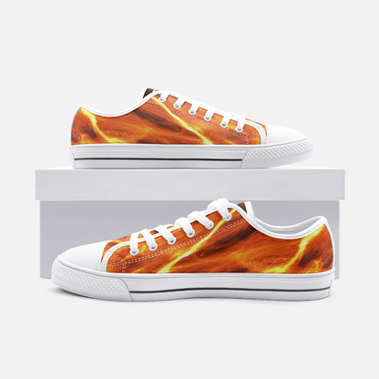 Unisex Low Top Canvas Shoes - Heat